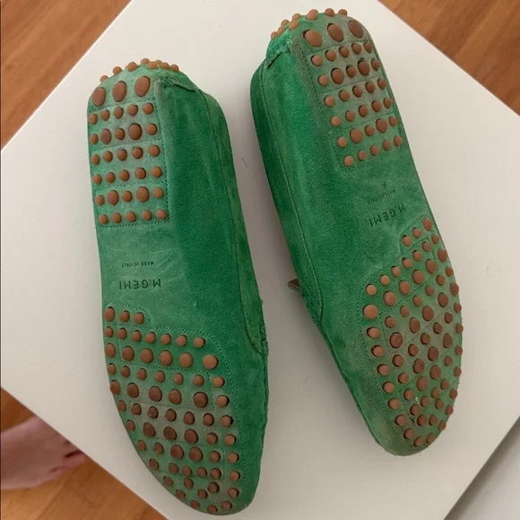 M Gemi Green Suede Loafers-40.5 - Picture 4 of 4